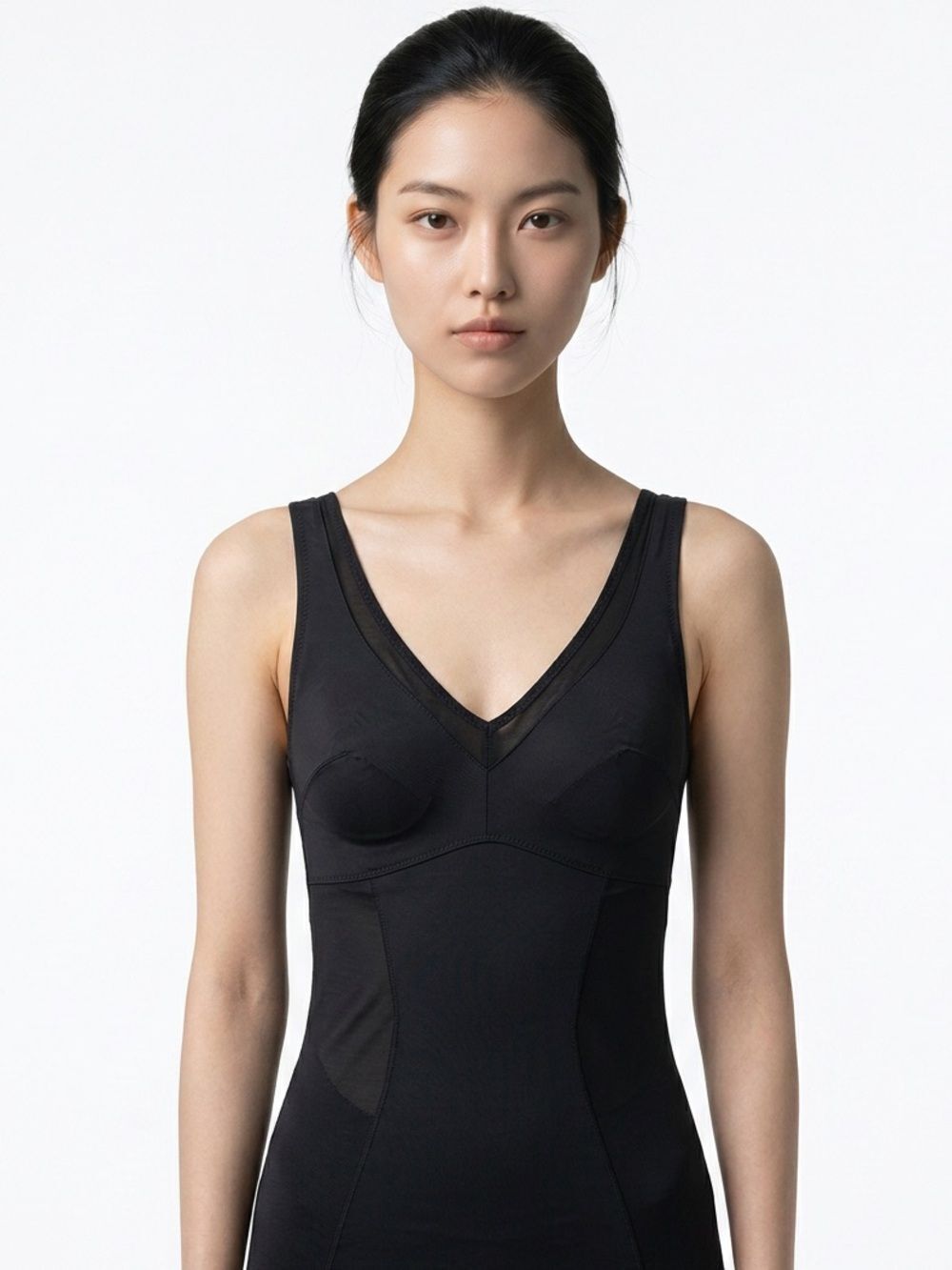 ATHLETA | Solid Black Sheer Accent Active Tank Top Women’s Size X-Small